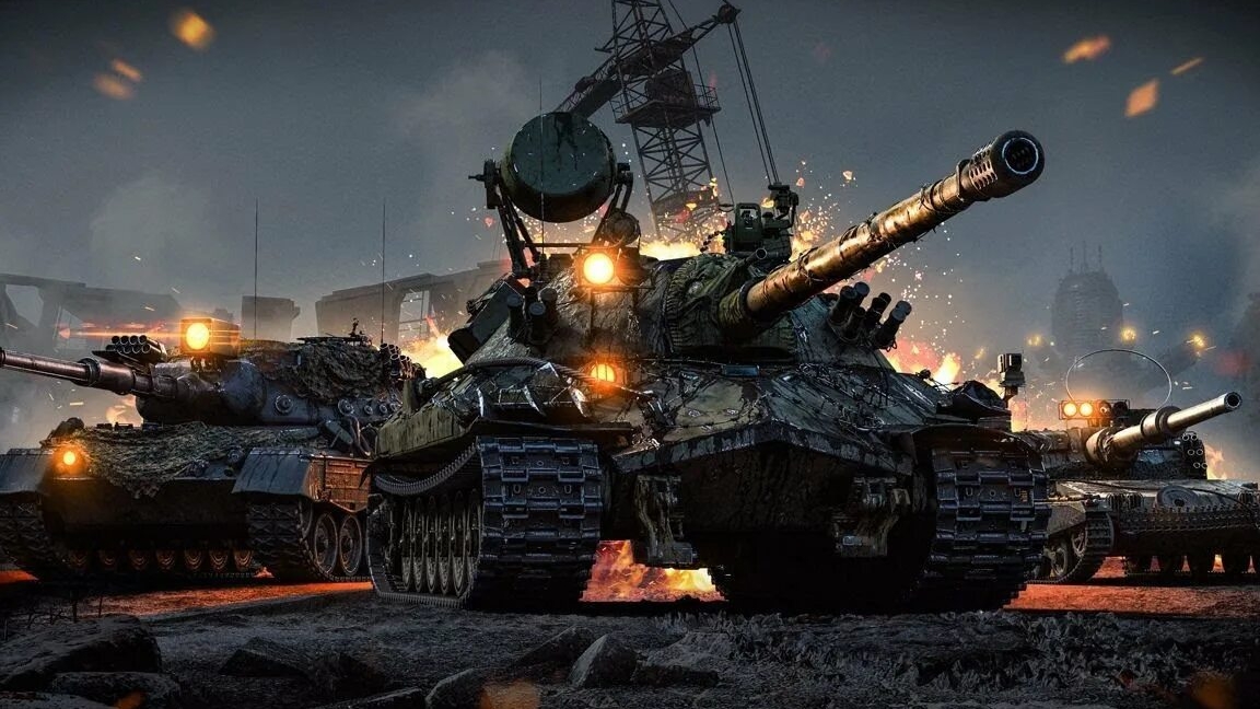 Танки Blitz красиво  сыгроно 25T At