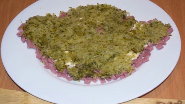 Салат Обезьянка слоеный