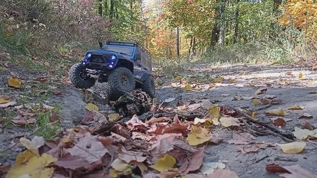 Небольшой выезд в осеннем Саратовском лесу на RGT EX86100 rc rccar crawler 4x4rc scale rclife