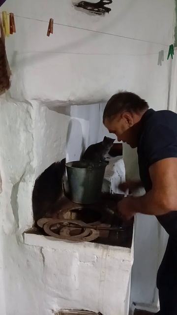 Жизнь Деревня Печь Утро