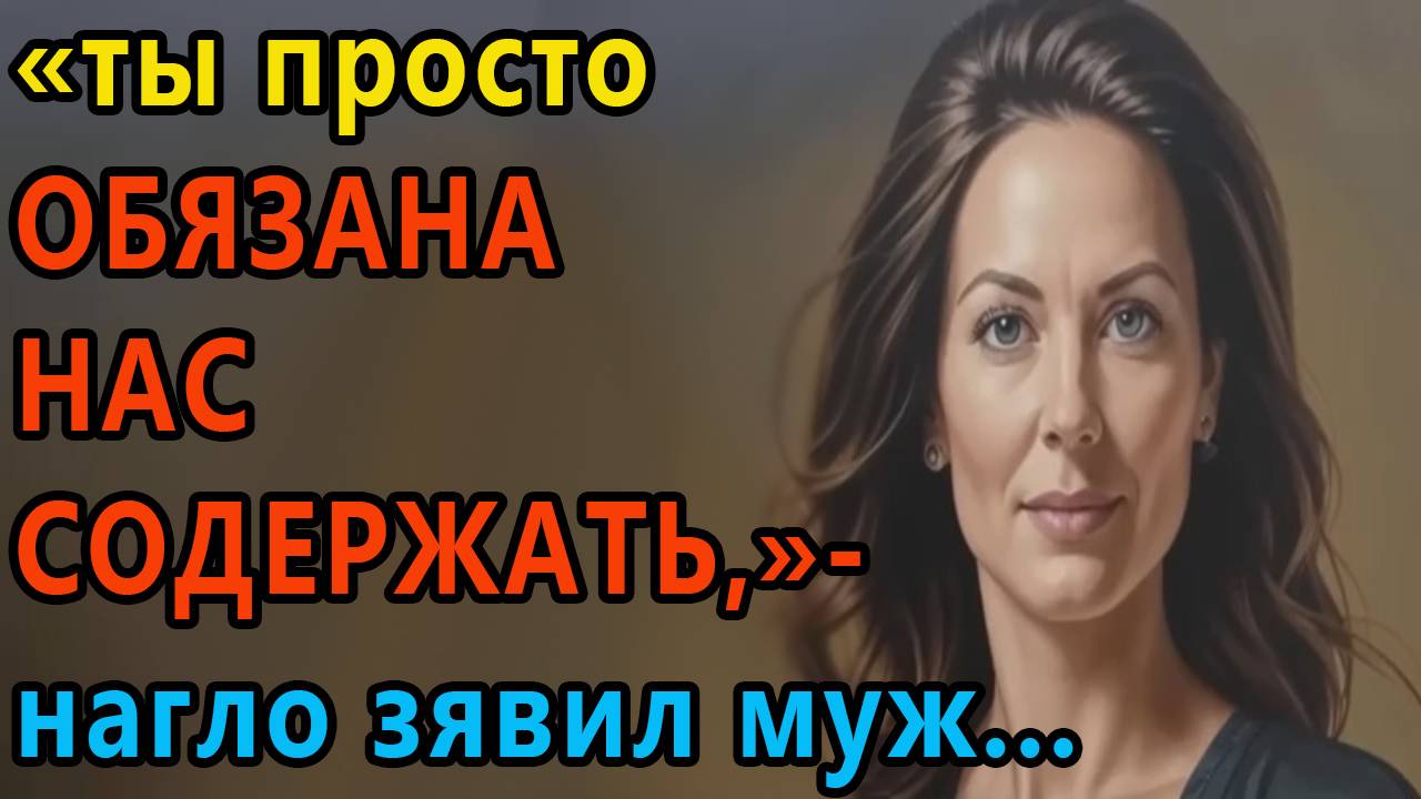 Истории из жизни. Ты просто обязана нас содержать, нагло заявил муж Аудио рассказы, Жизненные