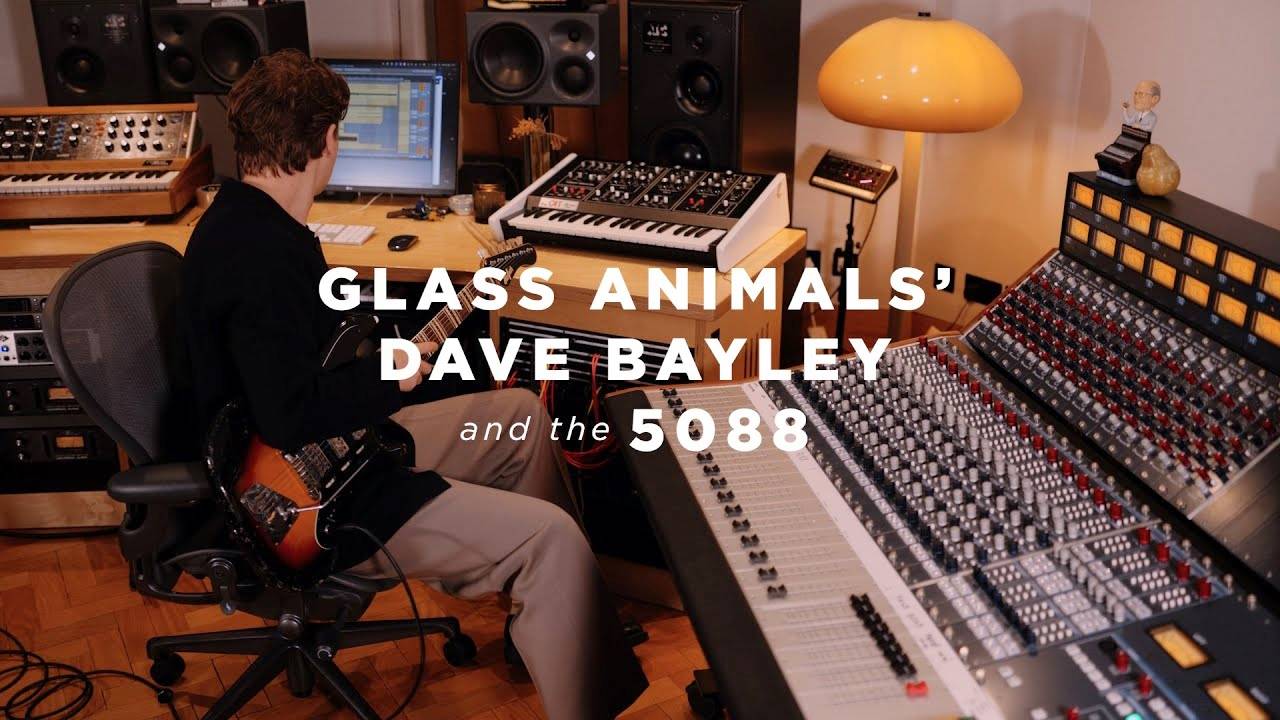 Glass Animals Dave Bayley and Neve 5088 Mixing Console