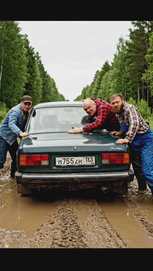 Грязь, мужики, жигули