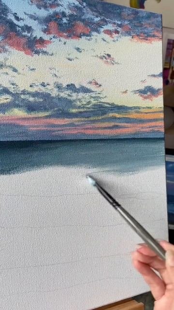 Пейзаж Морской закат