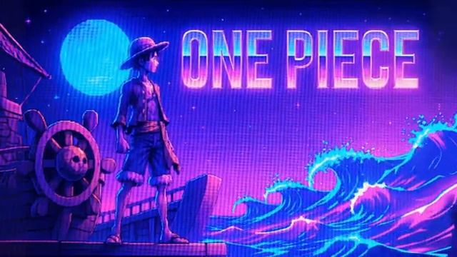 One Piece Neon Grand Line Synthwave Tribute Pixel Wave get-save.com