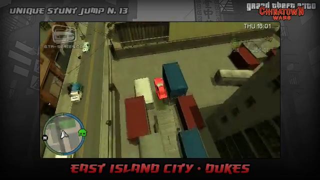 GTA Chinatown Wars - Walkthrough - Unique Stunt Jump #13 - East Island City (Dukes)