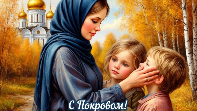 Покров Пресвятой Богородицы. Музыкальная открытка поздравление.