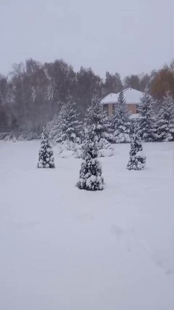 снег в октябре