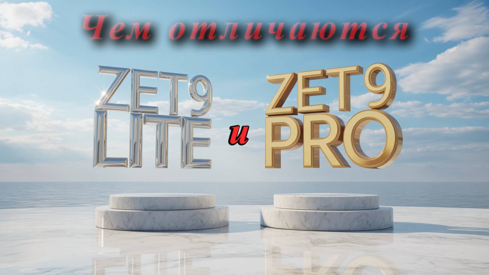 Сравнение Zet 9 Lite и Pro,