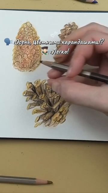 🍁 Рисуем осень цветными карандашами в новом курсе Dari Art! #dariartschool