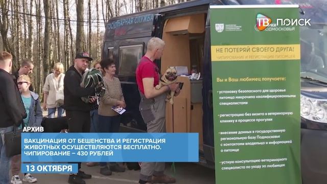 В Клину прошла акция Вакцинация животных в парке