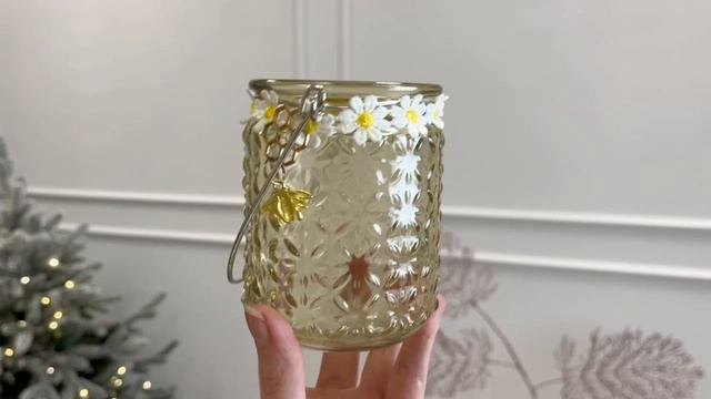 Набор подвесных подсвечников РОМАШКОВОЕ ЛЕТО, стекло, 10 см, 3 шт., 806906-набор