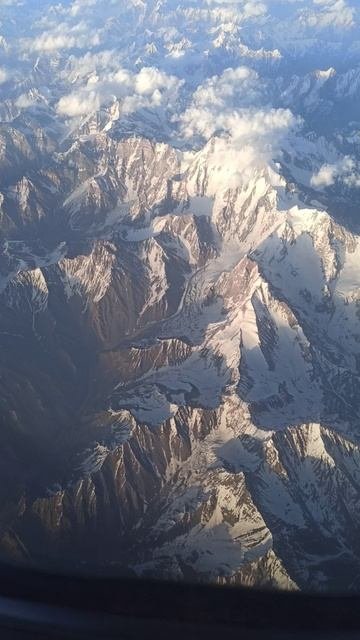 Тибет из самолëта.