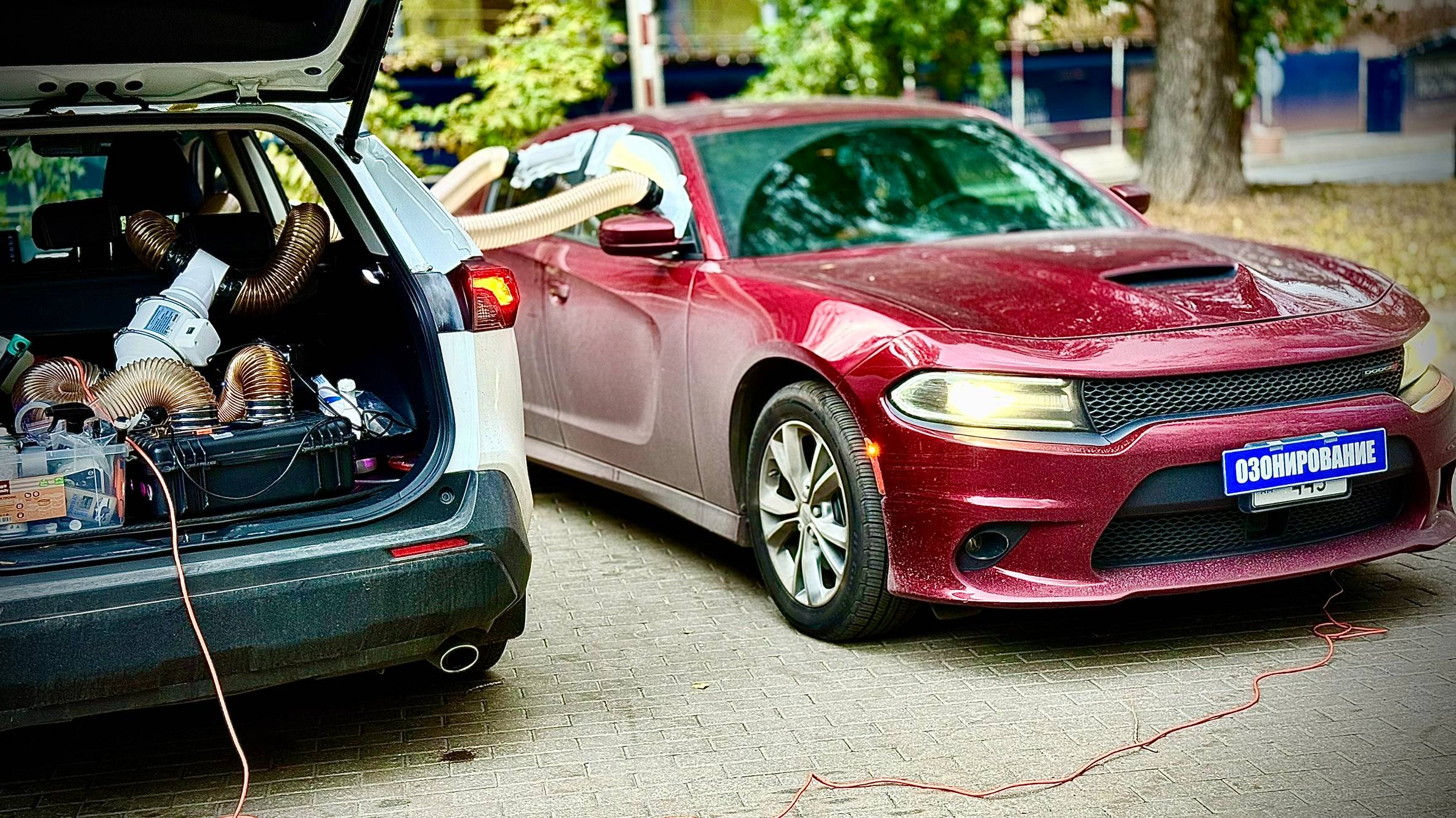 ОЗОНИРОВАНИЕ, удаление запахов из авто, ДОДЖ