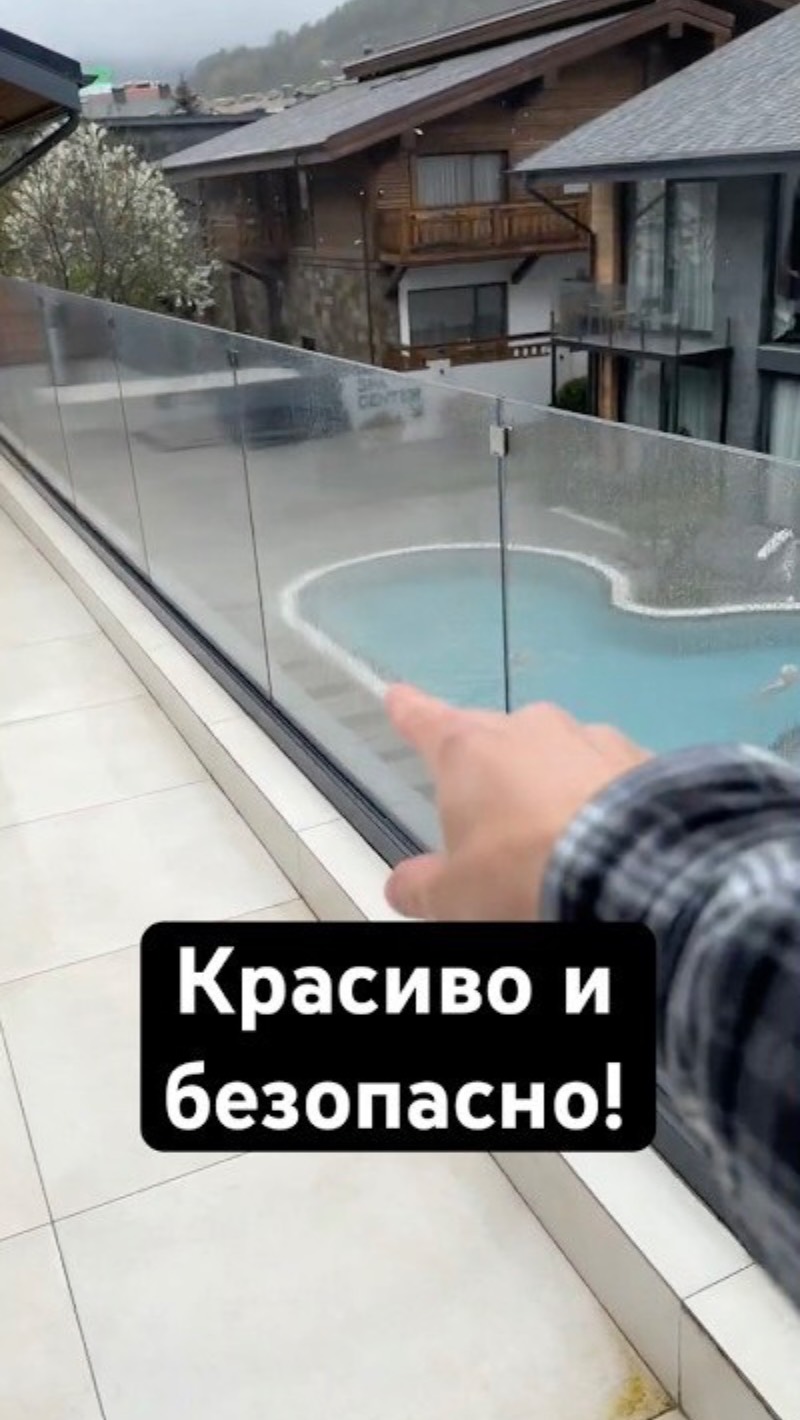 🔒 Стеклянное ограждение на крыше: красиво и безопасно!