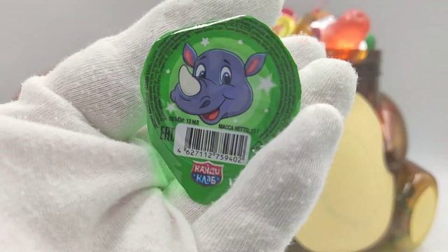 Десерт желейный игрушка-копилка ОБЕЗЬЯНКА Канди Клаб. Ассорти. Набор 100шт