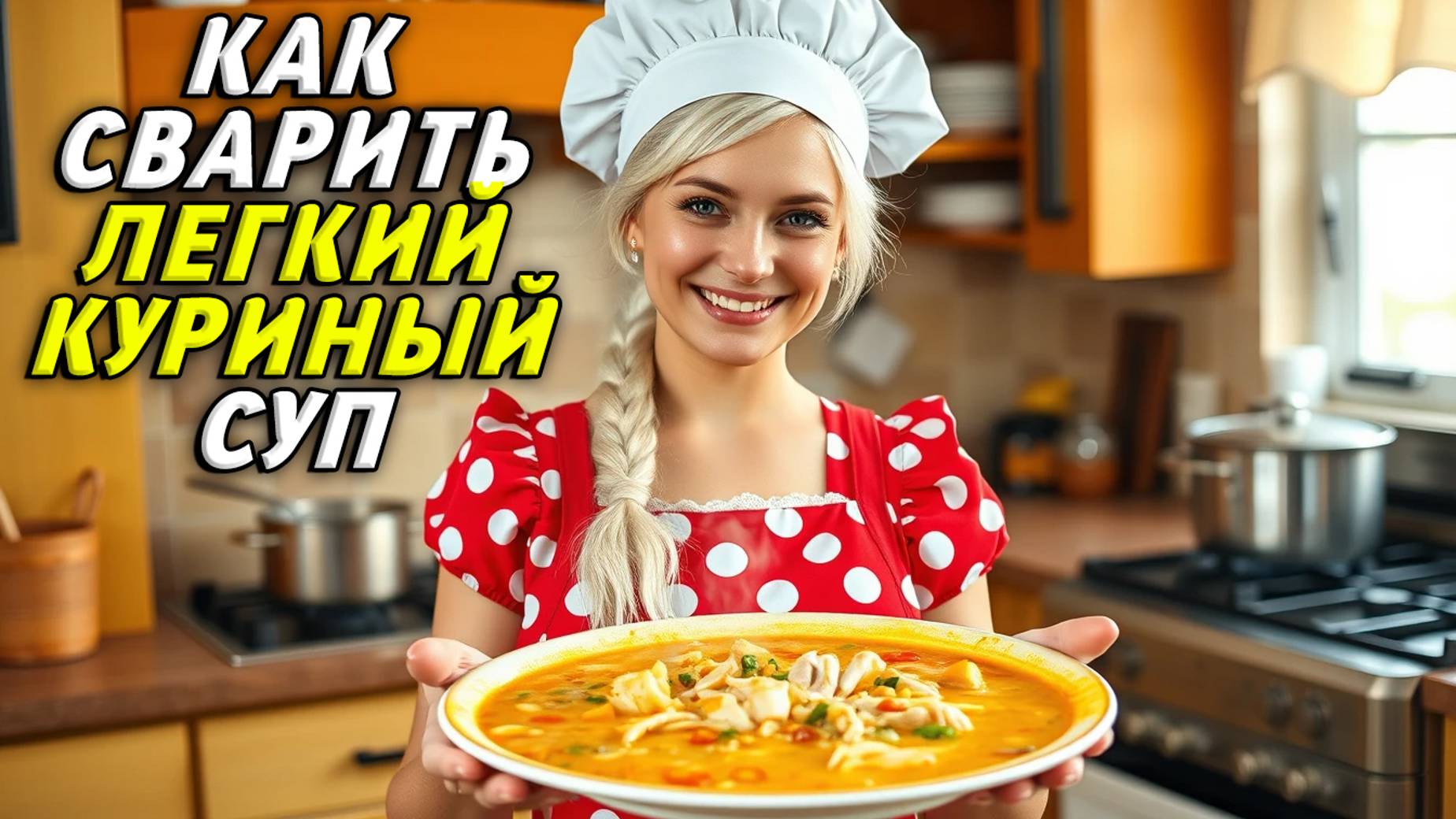 Как сварить легкий куриный суп