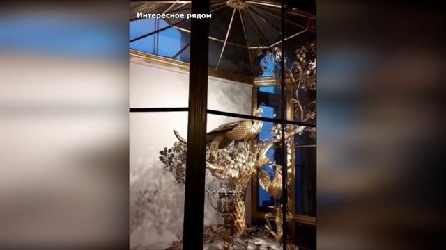 Часы Павлин в Эрмитаже  часыпавлин экскурсияэрмитаж санкт_петербург