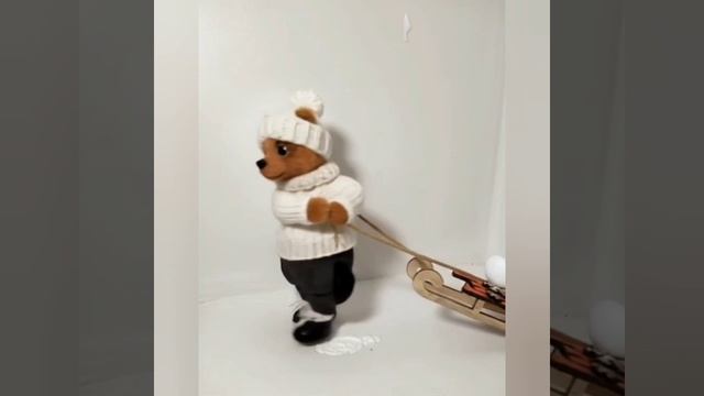 Один день из жизни вязанного мишки:)
