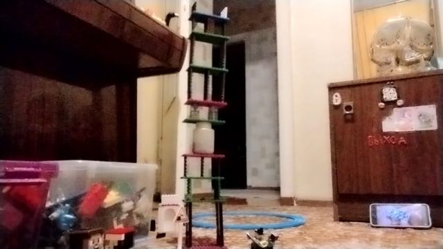 я сломал башню котом!