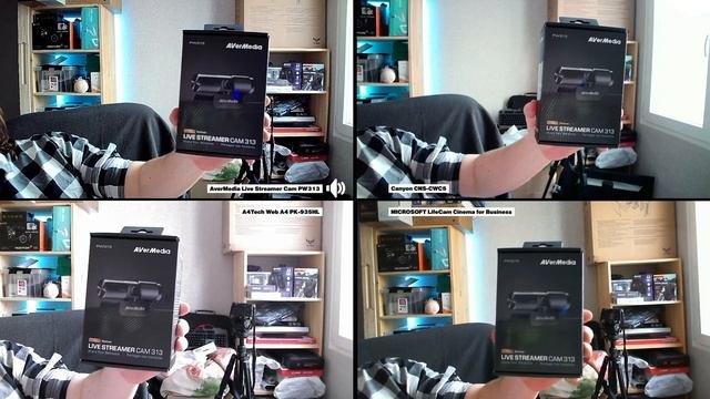 Сравнение WEB-камер AverMedia PW313Canyon CWC5 A4Tech PK-935HLMicrosoft LifeCam Cinema