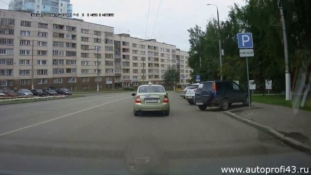 Обзор экзаменационных маршрутов ГИБДД г. Кирова, видео #3
