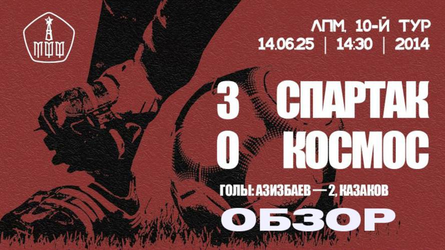 2025 06 14  Спартак-Космос Тур 10 Обзор, 2014г.р.