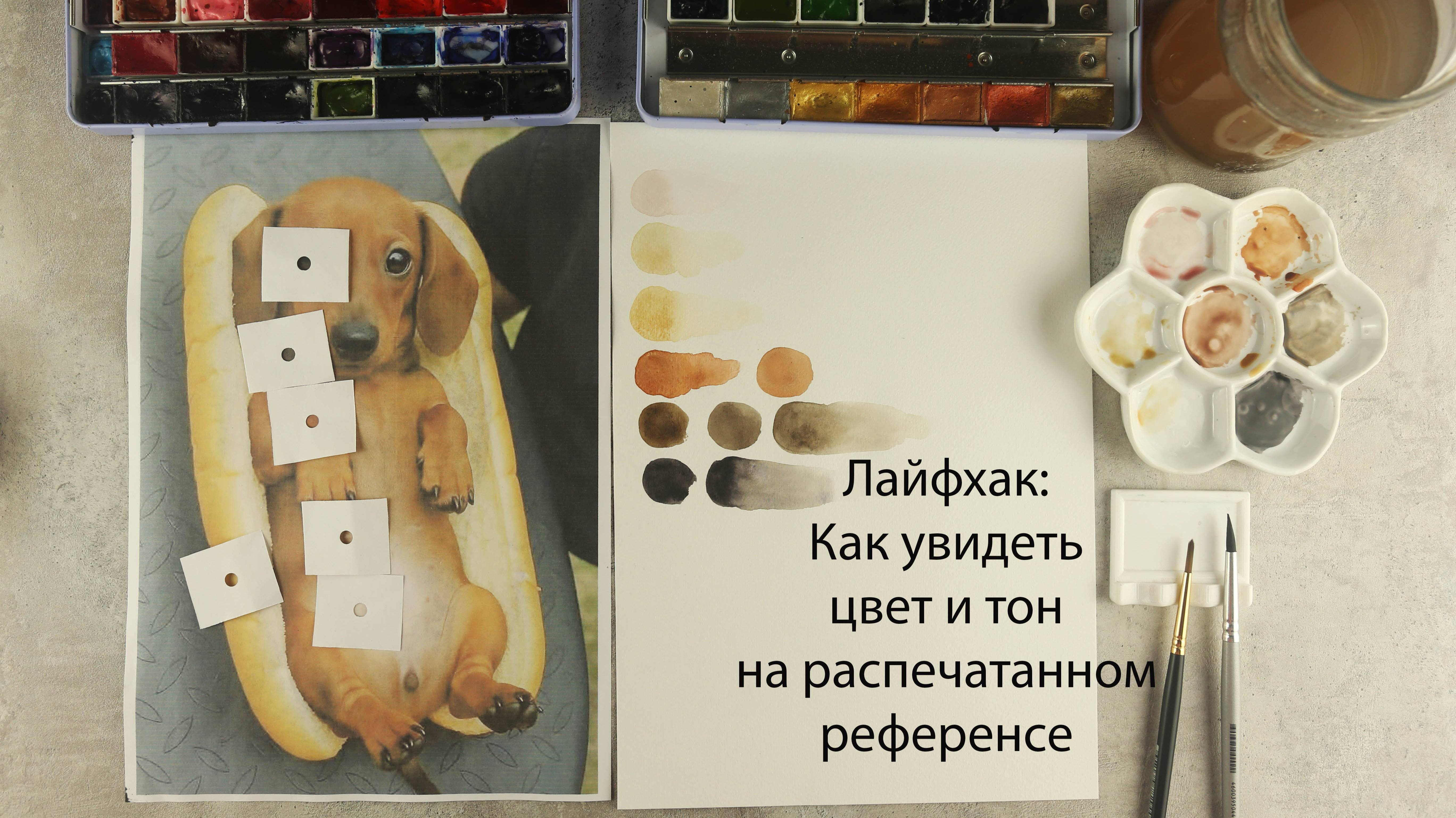 Лайфхак: Как увидеть цвет и тон на распечатанном референсе