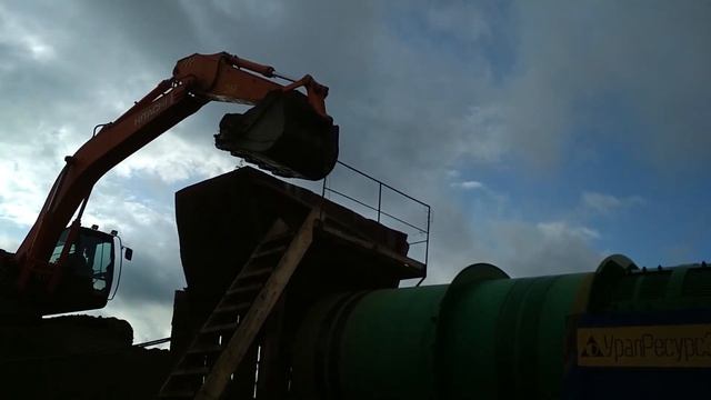 Работа Скруббер-бутары при добычи золота.