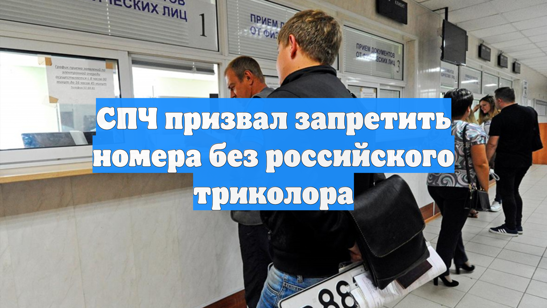 СПЧ призвал запретить номера без российского триколора