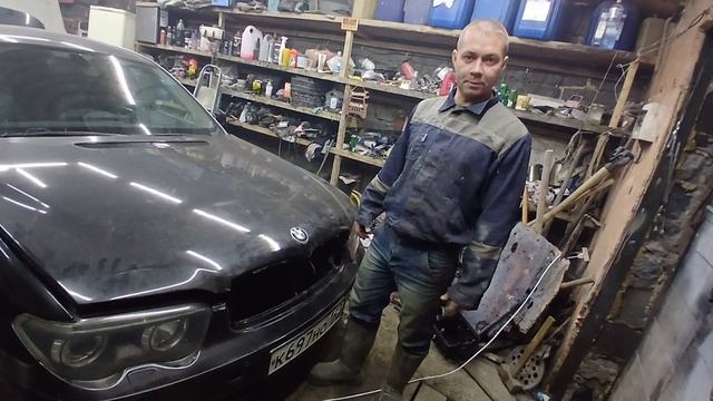 Ремонт BMW 735I Как выставить систему зажигания на двс 36