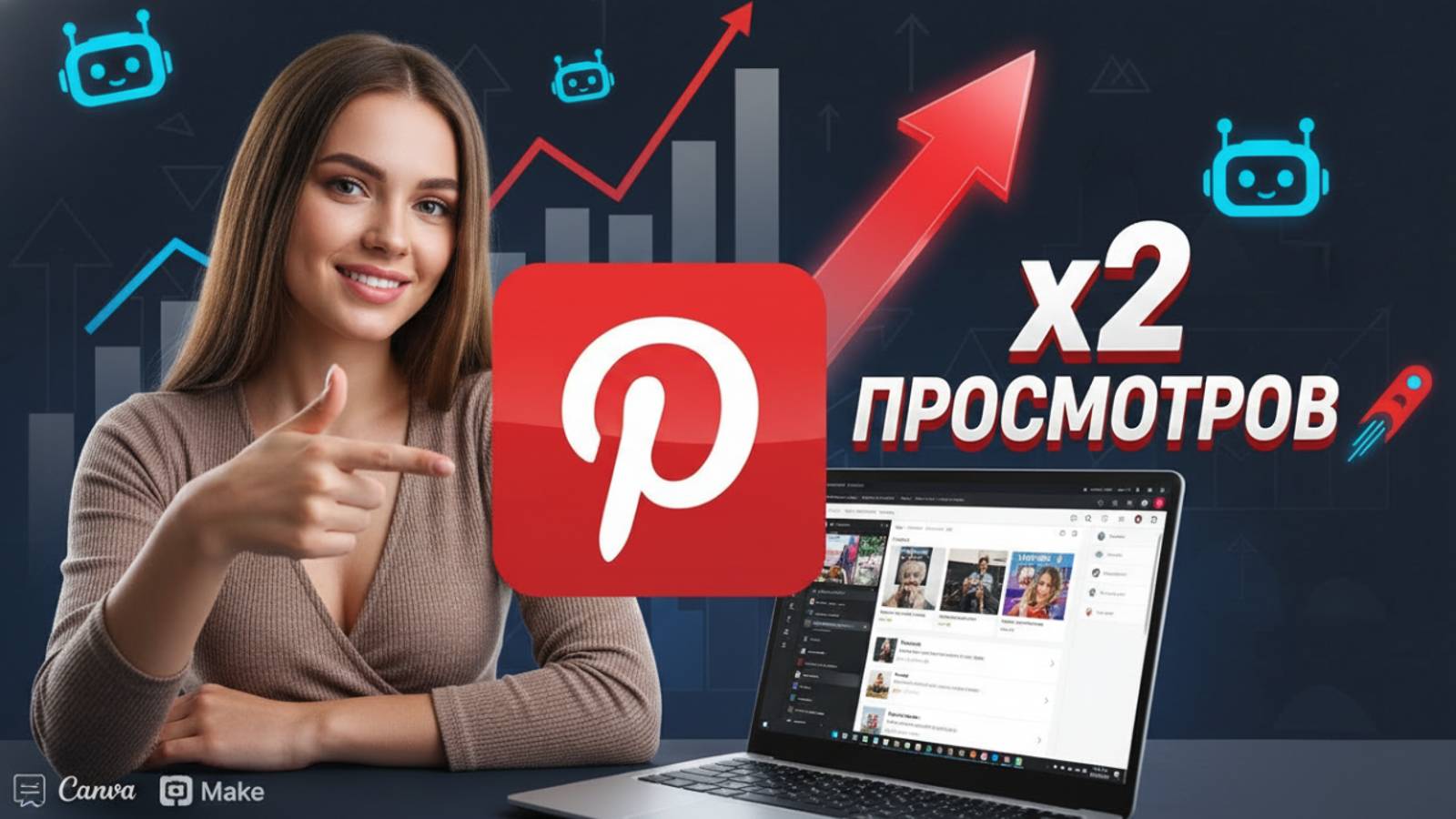 Pinterest 2025 - 2026: видео-пины на автопилоте — рост просмотров X2