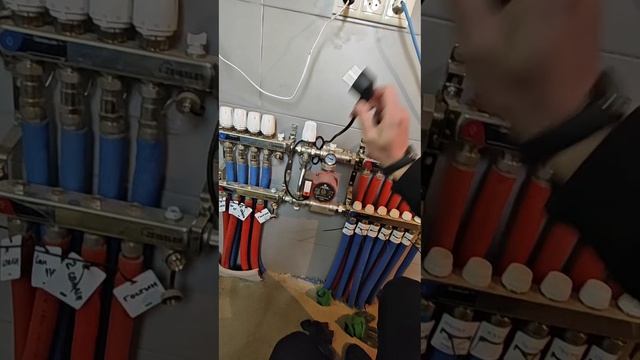 Запуск системы отопления с эл. Котлом по шагам.