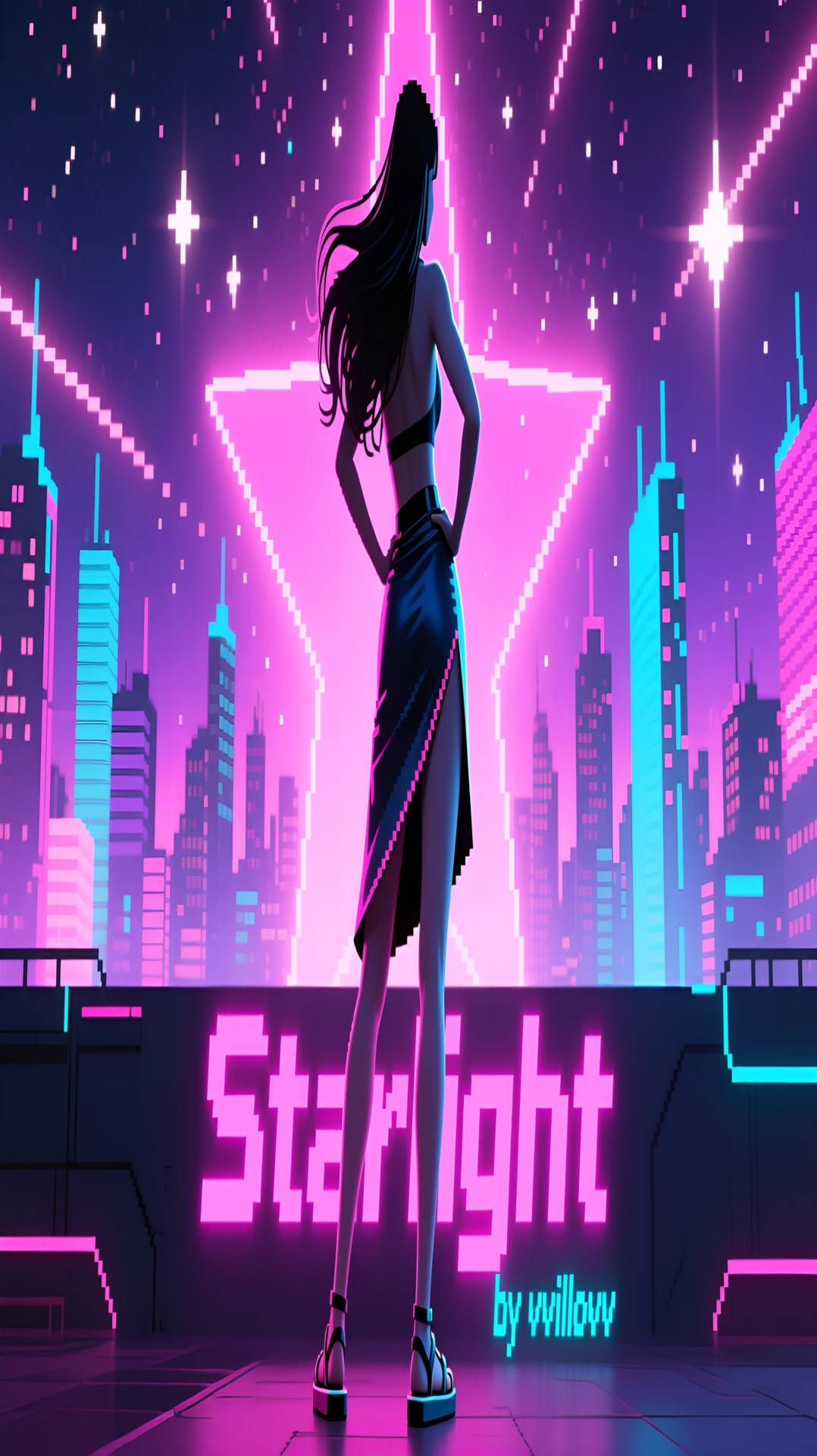 SynthwaveНейросеть. Виллов - Neurowave Starlight