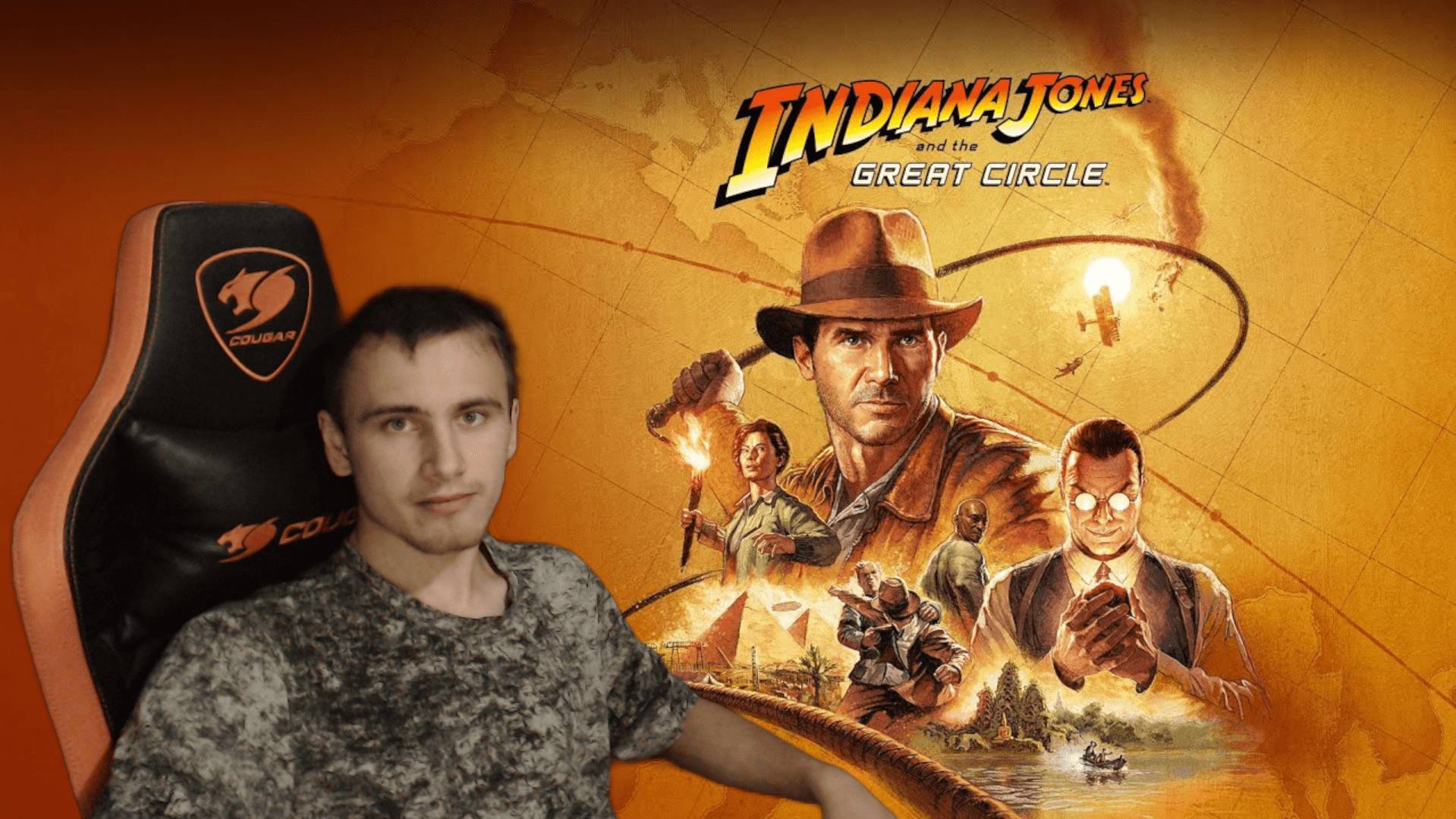 Стрим -прохождение русская озвучка Indiana Jones and the Great Circle