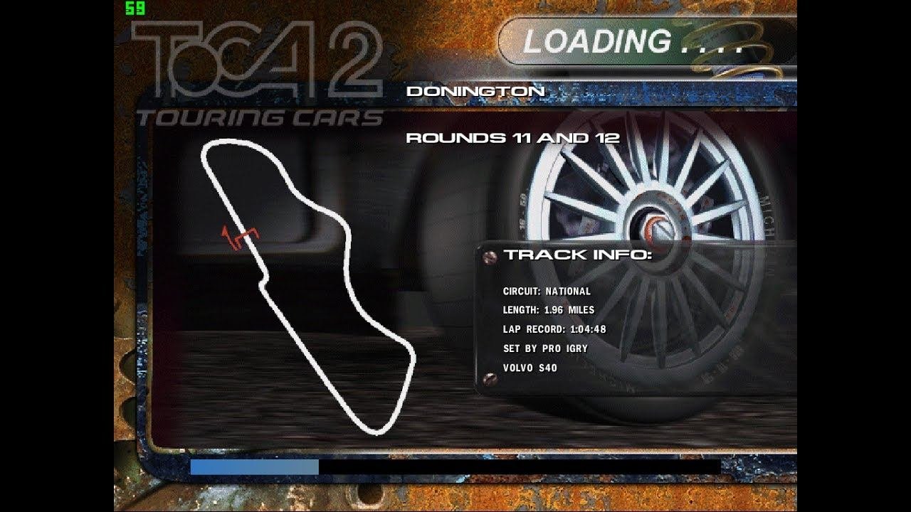 TOCA 2 Touring Cars:  Volvo S40, Expert, 6 этап Donington 2 (11 и 12-й раунды)