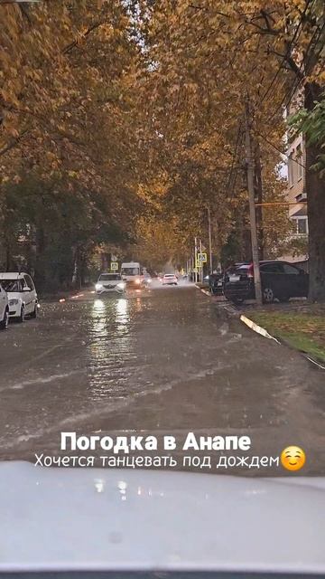 Осень в Анапе. Дождик заливает🙈 #погодаванапе #анапасегодня