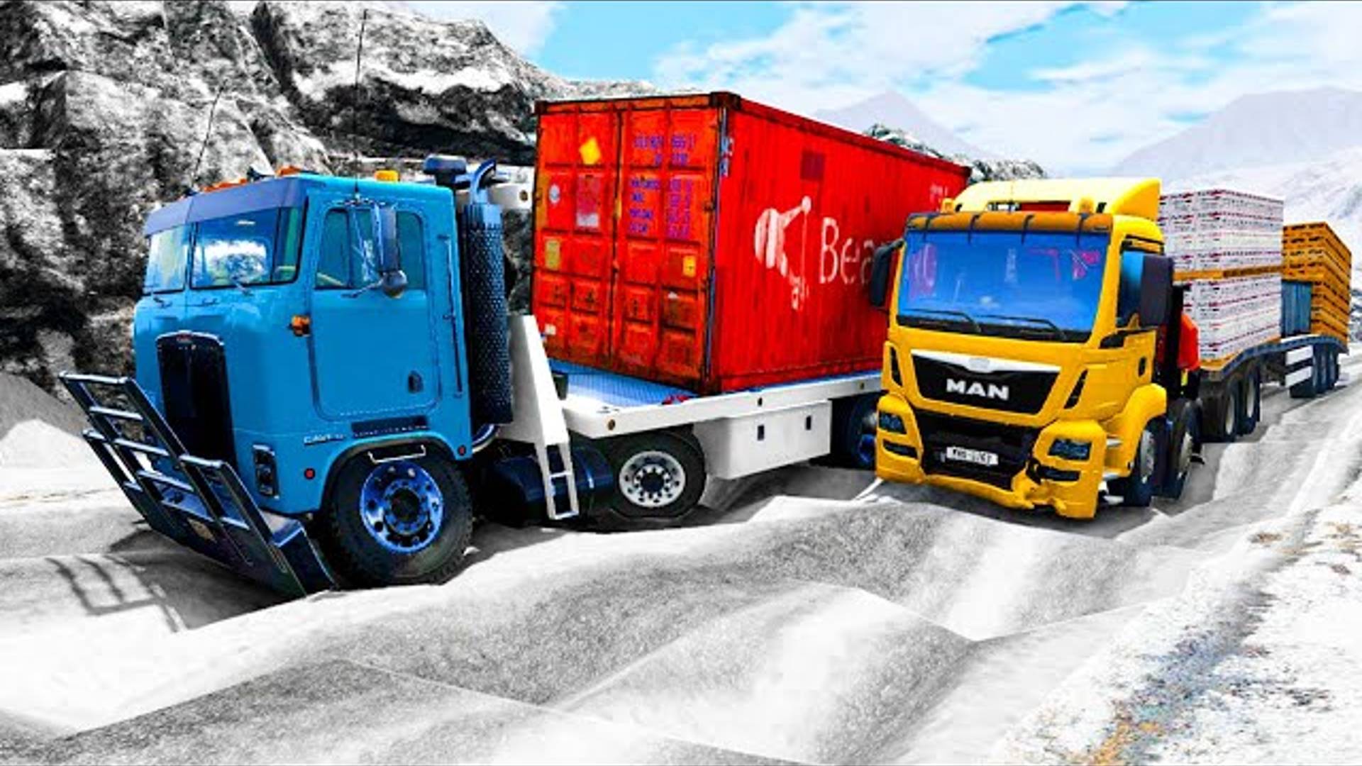 Грузовики против ям | BeamNG.drive