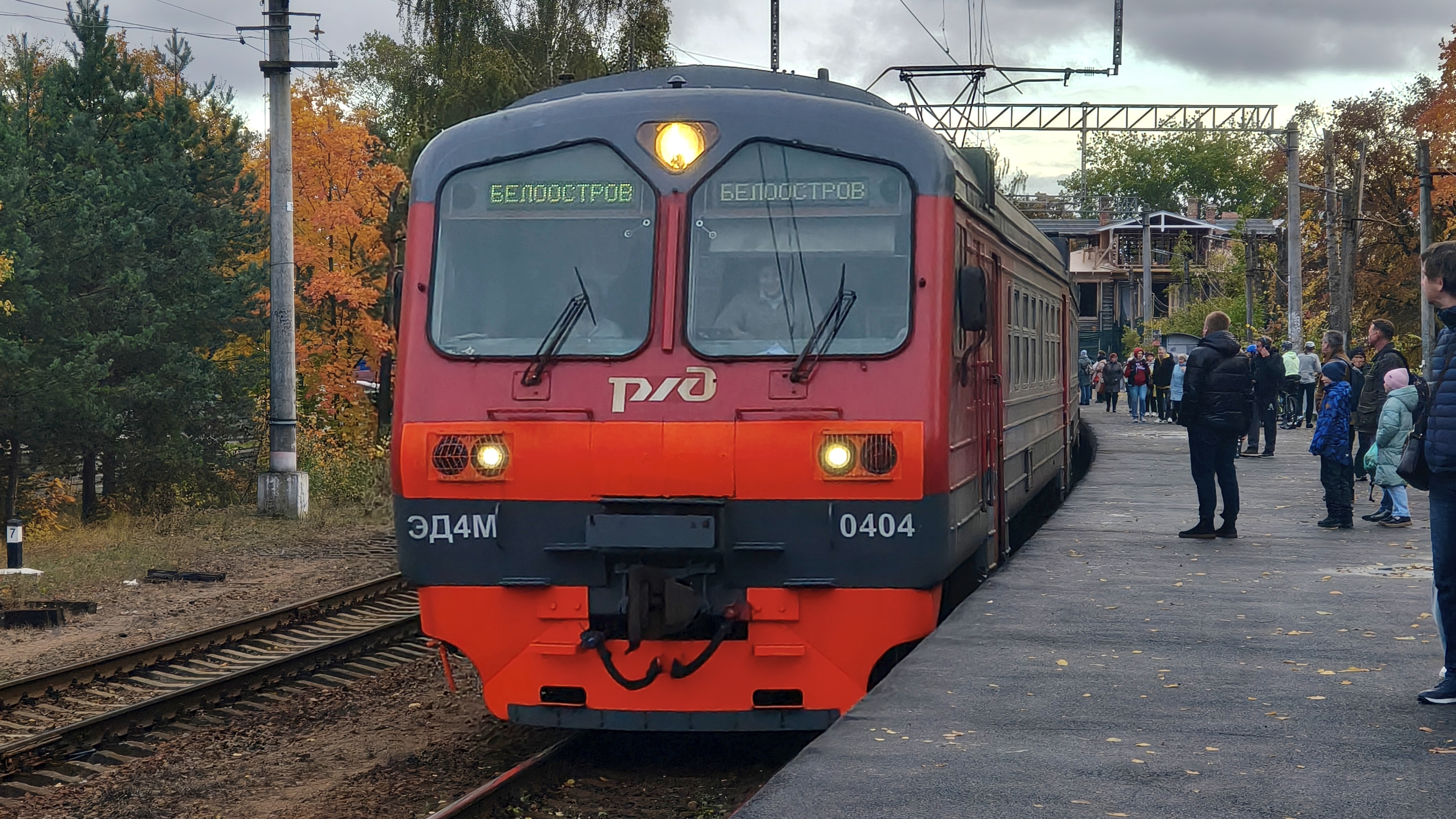 ЭД4М 0404 Сестрорецк - Санкт-Петербург Финляндский (через Парголово)
