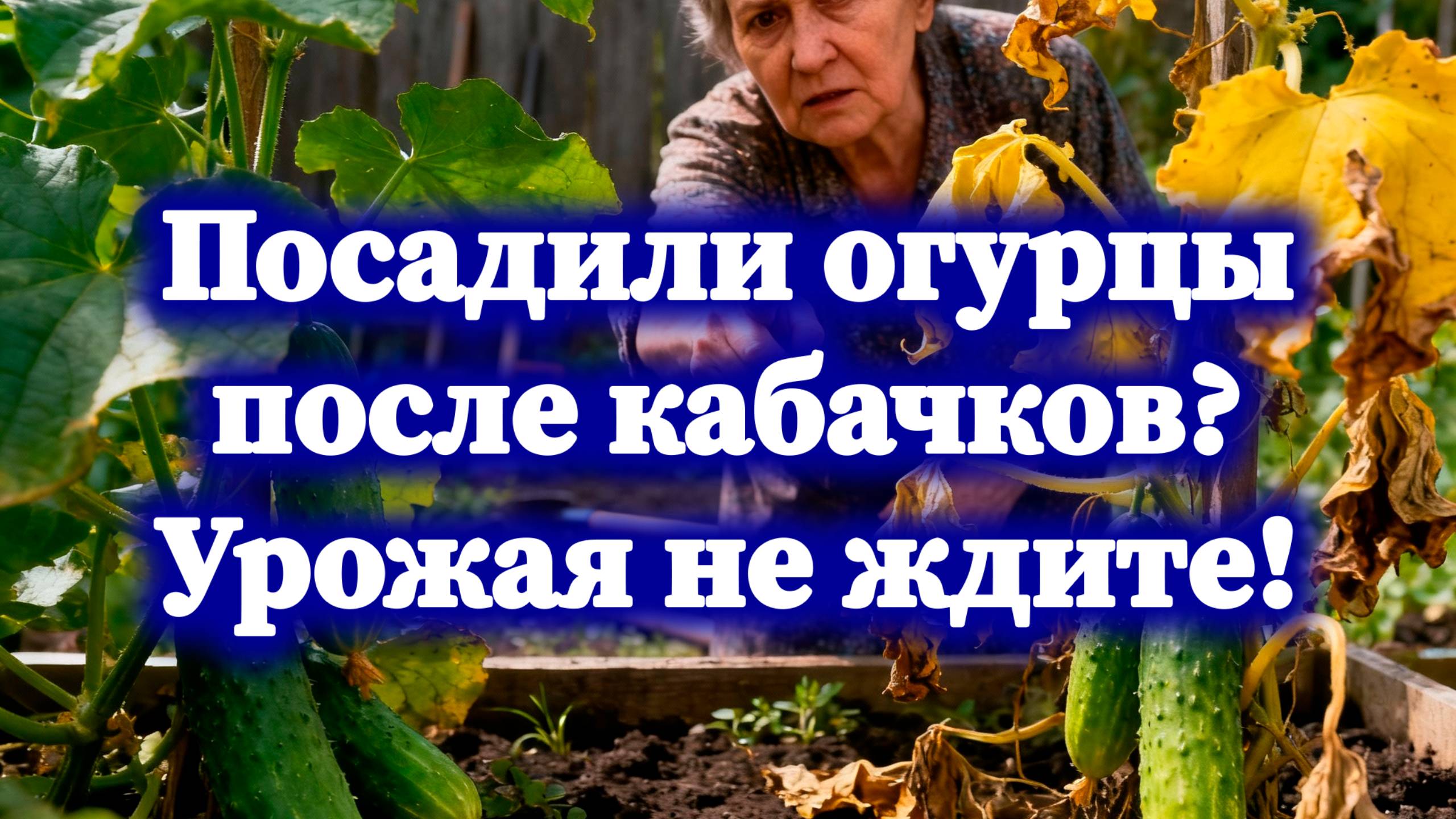 Посадили огурцы после кабачков Урожая не ждите!