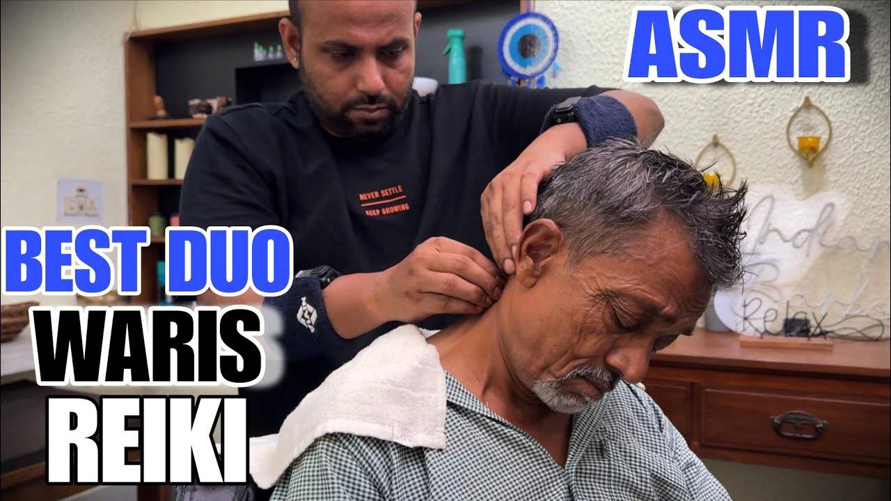 Reiki Master Gives Insane Head Massage To Waris Barber For Instant Tingles And Stress Relief 😴