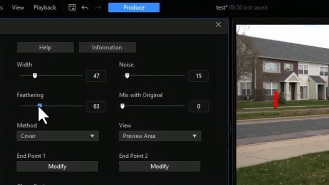 PowerDirector 21...- Как использовать эффект удаления проводов BCC