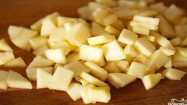 Овсяные блинчики с яблоком