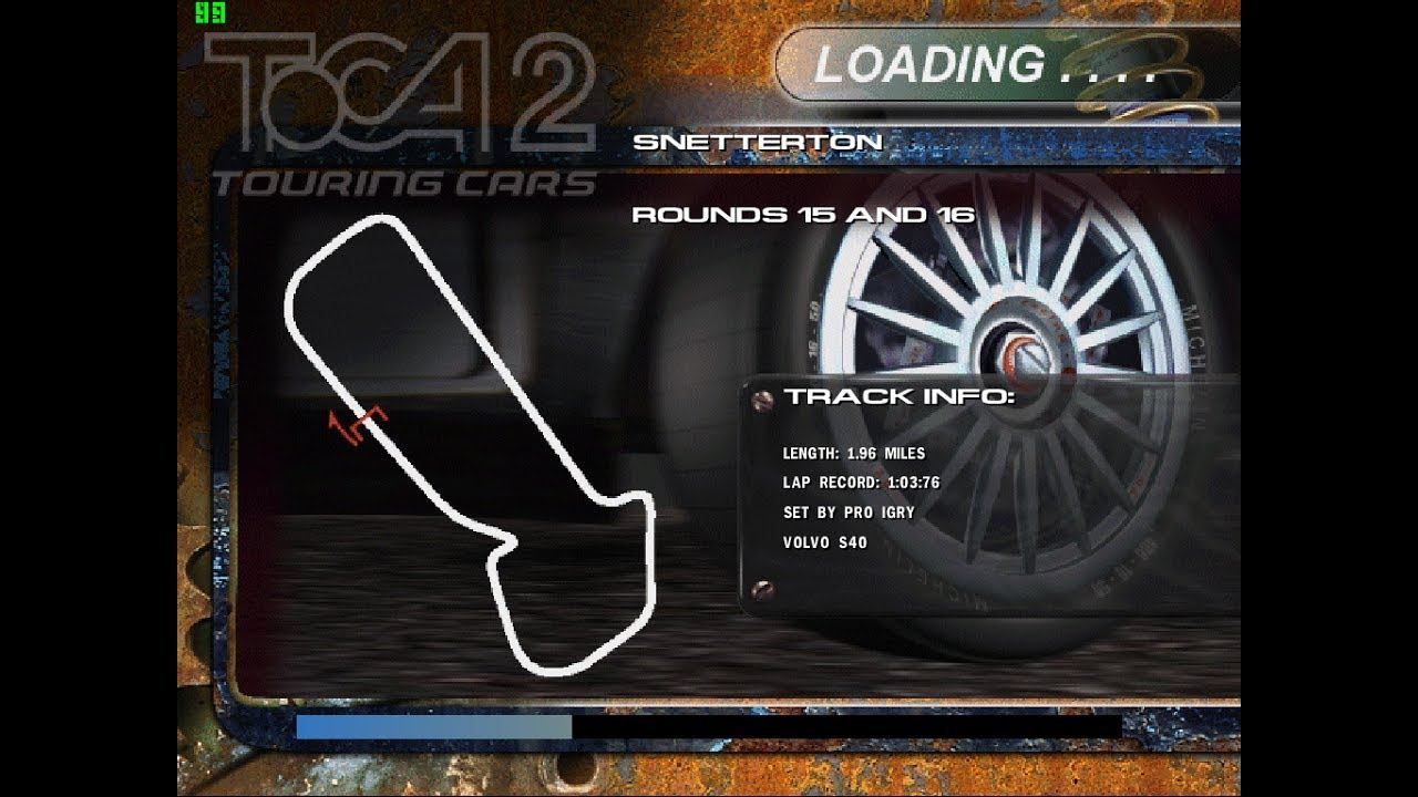 TOCA 2 Touring Cars:  Volvo S40, Expert, 8 этап Snetterton (15 и 16-й раунды)