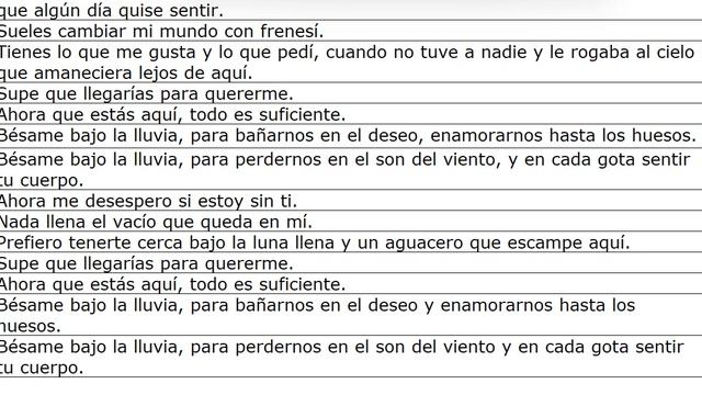 I+4 Rubyana Fernandez — Besame Bajo La Lluvia