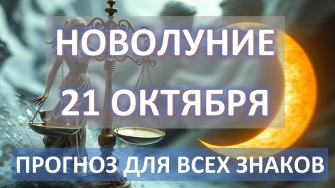 🌙НОВОЛУНИЕ♎️| 21 ОКТЯБРЯ | ПРОГНОЗ для всех знаков 💫