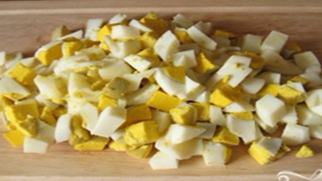 Салат с языком и опятами