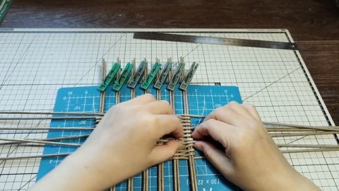 Овальная корзина из квадратного дна. Запись эфира ВК. Часть 1