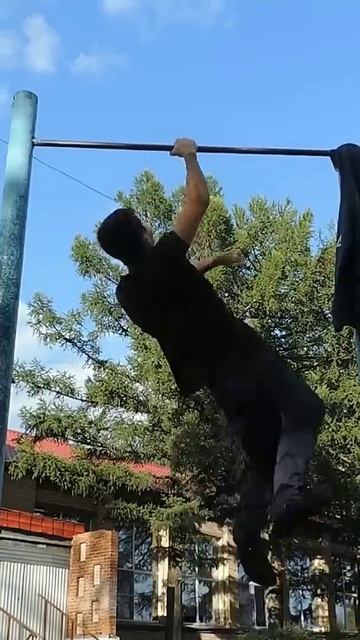 2 one arm pull ups (1 right arm, 1 left arm)
