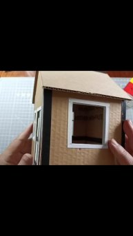 Домик из картона